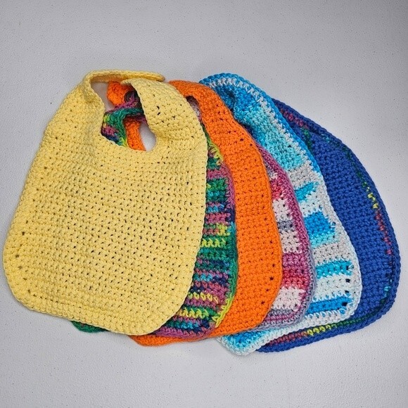 Handmade crochet bibs 6 - Picture 1 of 4